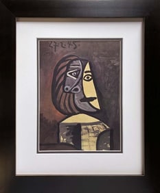 Pablo Picasso color plate lithograph from 1968