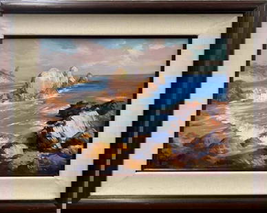 Rafael Maniago Original oil on canvas: Rafael Maniago Original oil on canvas One of a kind original Hand signed by the artist. Approx 24 x 18 inches image size custom framed and includes certificate