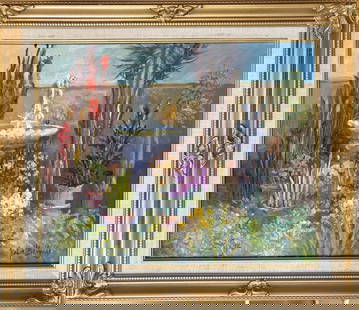 Rafael Maniago. Original oil Painting on canvas: Original Oil by Rafael Approx 20x24 inches. Original oil one of a kind. Hand signed by the artist. Custom framed. Includes certificate of authenticity.