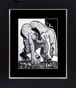 Pablo Picasso Lithograph from 1962: Pablo Picasso Lithograph from 1962 Approx 18x22 inches. Professionally framed. Includes certificate of authenticity.