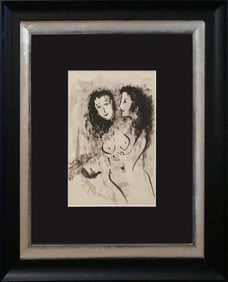 Original pen and ink in the style of Marc Chagall