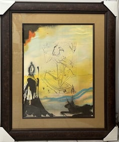 Salvador Dali Limited Edition Original Intaglio Hand signed and numbered on Parchment Paper. Moses