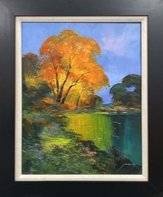 Original mixed media on canvas Michael Schofield Landscape