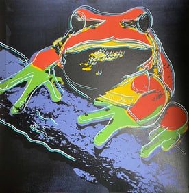 Andy Warhol Screenprint Pine Barrens Tree Frog 1983 from the Endangered Species Suite Serigraph