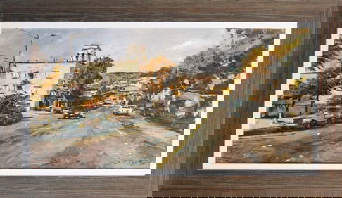 Hand Embellished canvas by Jorn Fox