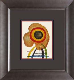 Joan Miro Lithograph after Miro 1972 Paris.