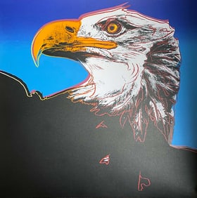 Andy Warhol Screen print Bald Eagle 1983 from the Endangered Species Suite Serigraph