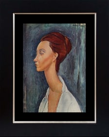 Modigliani color Plate Lithograph after Modigliani from 1967