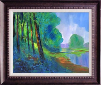Original on canvas Michael Schofield landscape