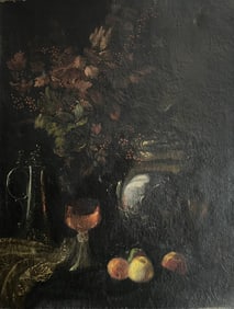 Berlin Anonymous 19th century illegible signature Oil on canvas. Diebowle Berlin