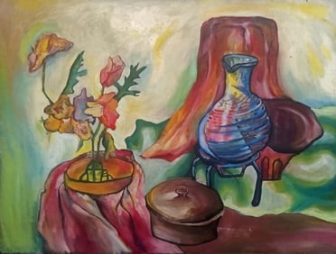 Original oil on canvas Abstract by Alexander