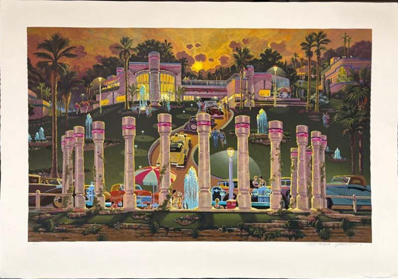 Michael Young Limited Edition Serigraph: Michael Young serigraph limited edition hand signed and numbered 1992. 34x26 inches image size. Incudes certificate of authenticity.