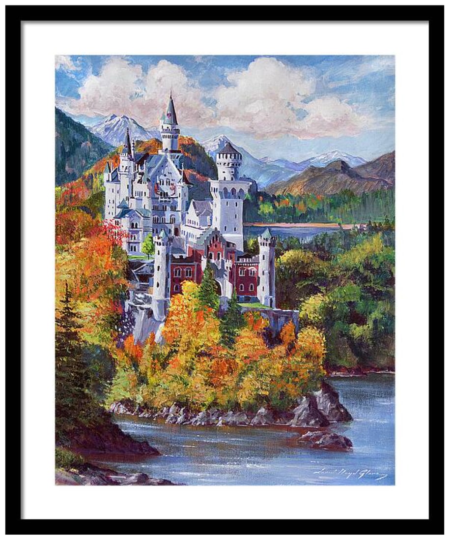 The Fantasy Castle Original mixed media on canvas by David Lloyd Glover (1 of 1)