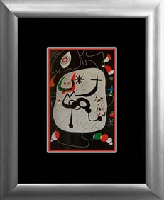 Joan Miro Color Plate Lithograph 1962