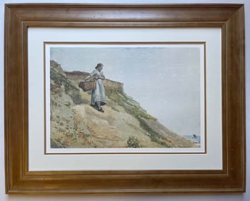 Andrew Wyeth Lithograph first edition 1962 from the original watercolor