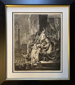 Rembrandt Etching from the original copper plates created by Amand Durand (1831-1905) Pontius Pilate