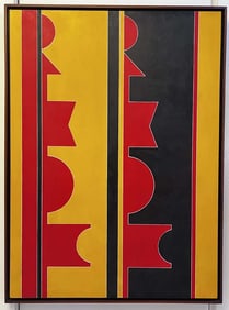 Rubem Valentim Emblema 1983 Acrylic on canvas Signed and dated on verso 39 1/2 X 28 3/4 inches