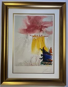 Salvador Dali Limited Edition Lithograph in colors