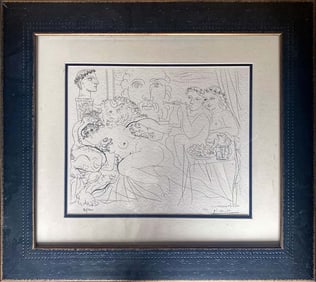 Pablo Picasso Lithograph Limited edition of 300 with Museum Stamp