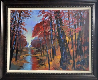 Autumn Leaves. Original Painting on Canvas by Michael Schofield