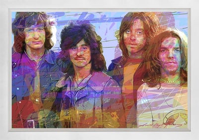 Badfinger Original Mixed Media on canvas by David Lloyd Glover