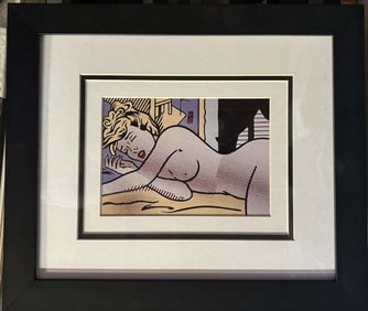 Roy Lichtenstein color plate lithograph from 1992