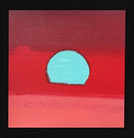 Andy Warhol from 1972 Sunset Unique Edition Original Serigraph Silkscreen in colors.