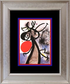 Joan Miro Color Plate Lithograph 1962