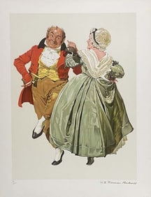 Norman Rockwell Limited Edition Lithograph Encore Edition Dancing Partners Artist Proof Includes