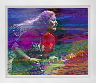 Derek Trucks Mixed Media Original on canvas David Lloyd Glover