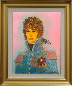 William Verdult Original oil on board Kings and Queens series bejewelled