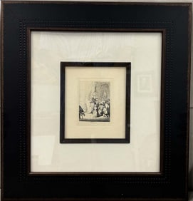 Rembrandt Etching. Rembrandt (After by Amand Durand). Certificate of Authenticity included.
