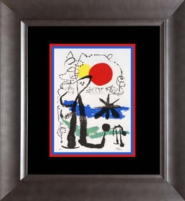 Joan Miro Color Plate Lithograph 1962 Maeght Paris