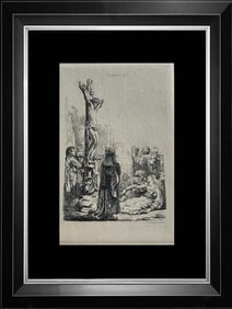 Rembrandt Etching. Rembrandt (After by Amand Durand). Certificate of Authenticity included.