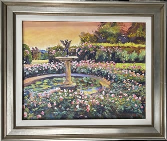 Original oil on canvas by David Lloyd Glover Landscape