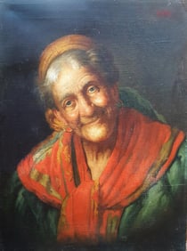 Old Italian Painting Gaetan Bellei original oil 1910