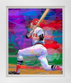 Carlton Fisk Homer World Series  1975 Baseball  Limited Edition on canvas David Lloyd Glover