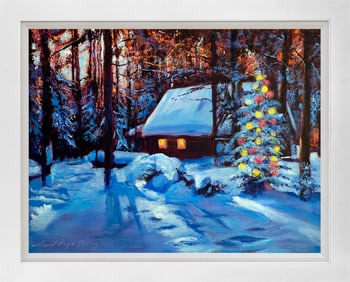 A Country Tradition Mixed Media original on canvas by David Lloyd Glover