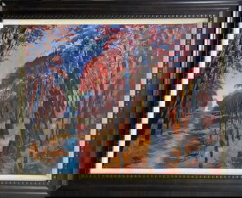 Autumn Leaves. Original Painting on Canvas by Michael Schofield