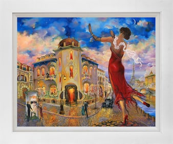 Hand embellished canvas Limited Edition by Arina  Russian Season in Paris