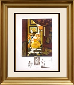 Salvador Dali Vermeer La Lettre from Changes in Great Masterpieces 1984. Limited Edition Hand signed