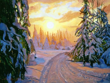 Limited Edition hand embellished on canvas David Lloyd Glover