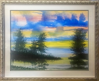 William Verdult Original watercolor and mixed media on paper