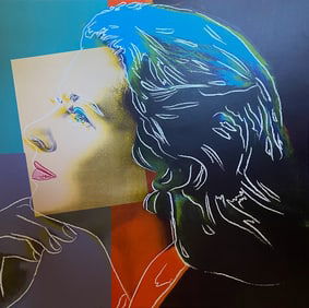 Andy Warhol Screenprint Ingrid Bergman (profile) 1983 38x38 inches Serigraph