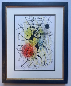 Joan MIro. Color Plate lithograph from 1970