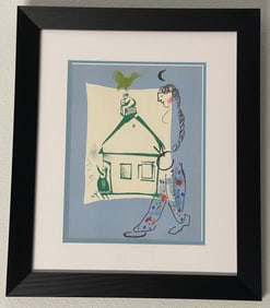 Marc Chagall color plate lithograph from 1970