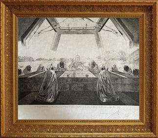 Salvador Dali Limited Edition Colored Etching Last Supper