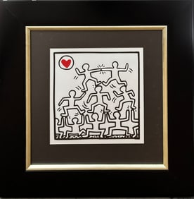 Keith Haring Lithograph from 1984