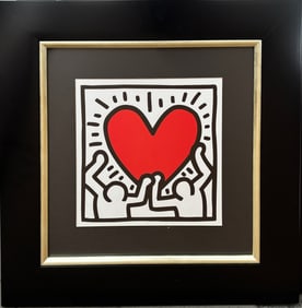 Keith Haring Lithograph from 1984