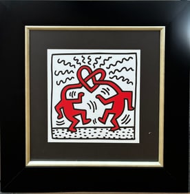 Keith Haring Lithograph from 1984